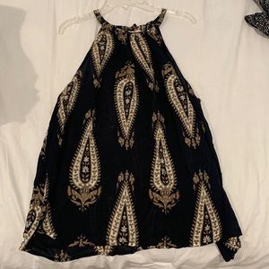 Lucky Patterned Flowy Tank